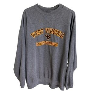 Vintage University Of West Virginia Crewneck Sweatshirt Embroidered Size XL